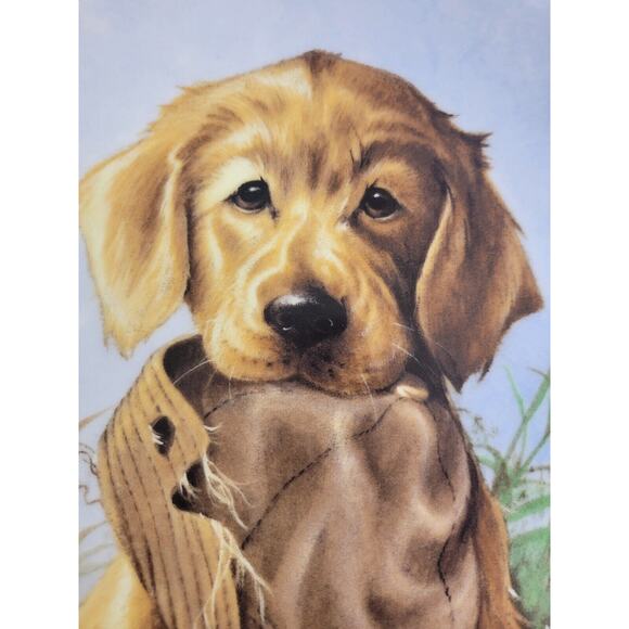 Edwin Knowles Caught in the Act - The Golden Retriever by Lynn Kaatz Plate 8.8" - Picture 2 of 8